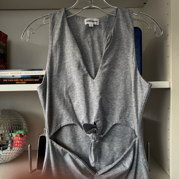 SUPERDOWN Ryder Mini Dress in Heather Grey - Picture 3 of 6